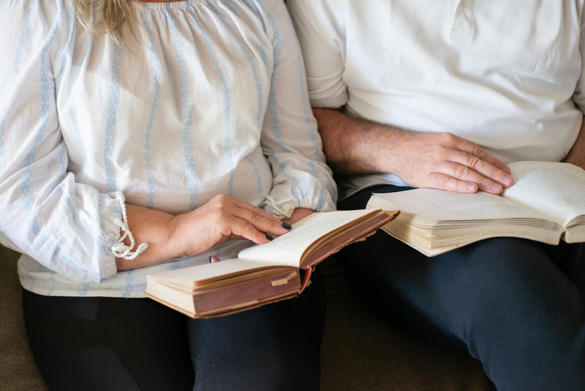 Couple reading Bible